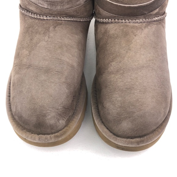 UGG Karlie Mini Sheespkin Winter Boots 7 - Picture 10 of 12